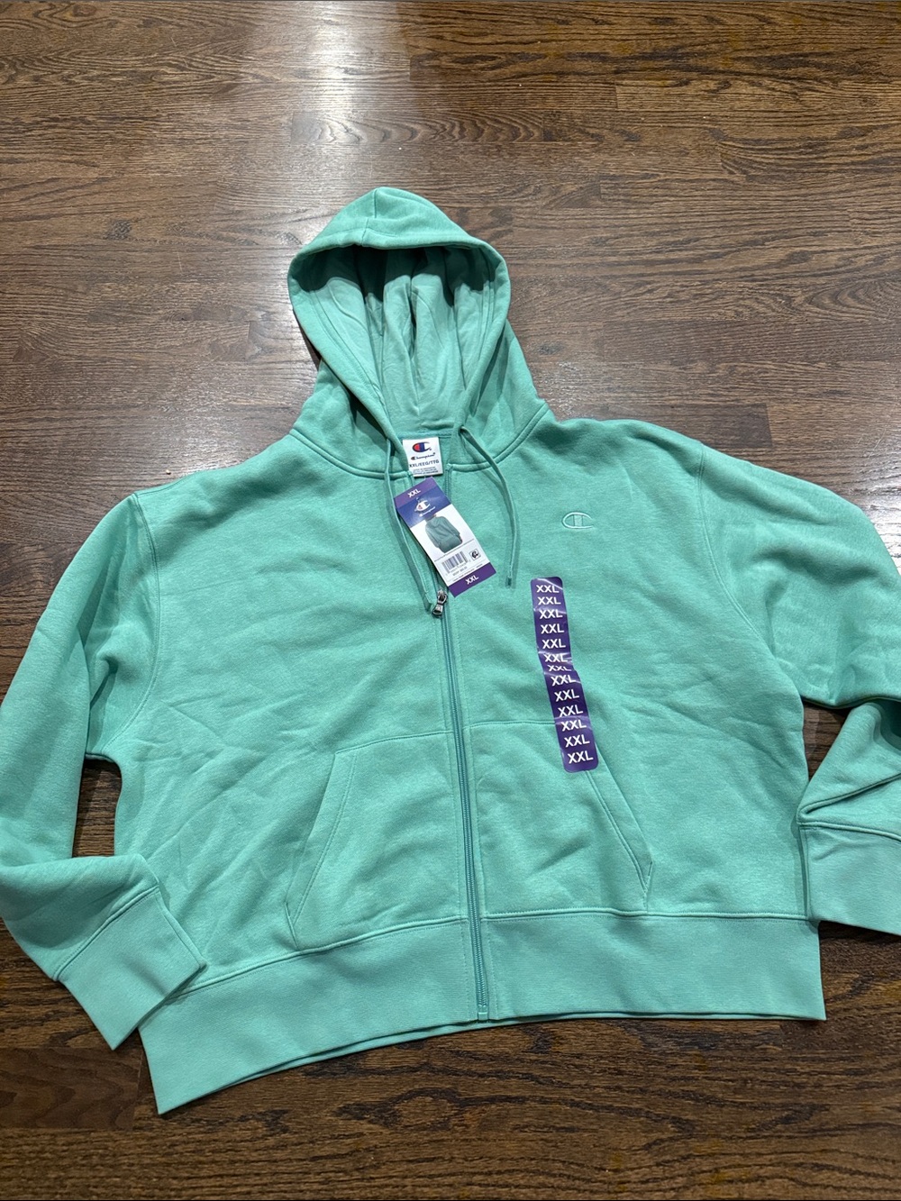 Champion Mint Green woman’s plus xxl  Zip-Up Hoodie
